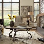 Luckenbach Metal and Stone End Table