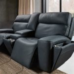 Riverton Power Gliding Console Loveseat with Power Headrest and Lumbar