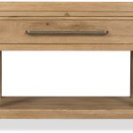 Driftwood One-Drawer Nightstand with Stone