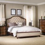 Leesburg Queen Upholstered Bed with Wood Rails