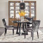 Chapman Shou Sugi Ban Petite Round Dining Table