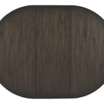 Retreat Pole Rattan Round Dining Table with 1-20in Leaf