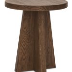 Driftwood Round End Table
