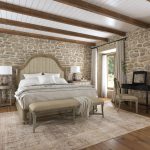 Alfresco Lauro King Panel Bed with Metal