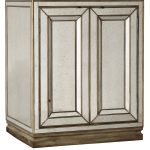 Sanctuary Two-Door Mirrored Nightstand - Visage