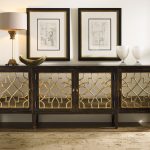 Sanctuary Four Door Mirrored Console- Ebony