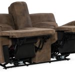Wheeler Console Loveseat with Power Recline & Power Headrest