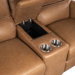 Somers Console Loveseat with Power Recline & Power Headrest