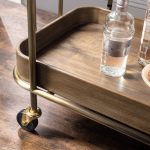 Commerce and Market Walnut Wine and Bar Cart