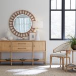 Retreat Pole Rattan Accent Mirror