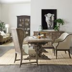 La Grange Le Vieux 86in Double Pedestal Table with 2-18in Leaves