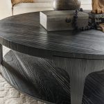 Chapman Shou Sugi Ban Round Cocktail Table
