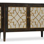 Sanctuary Four Door Mirrored Console- Ebony