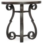 Luckenbach Metal and Stone End Table