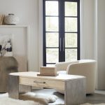 Melange Silverfrost Cocktail Table