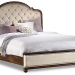 Leesburg Queen Upholstered Bed with Wood Rails