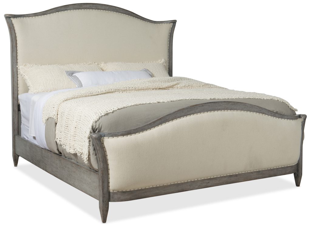 Ciao Bella Queen Upholstered Bed- Speckled Gray
