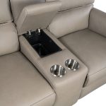 Somers Console Loveseat with Power Recline & Power Headrest