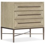 Cascade Three-Drawer Nightstand