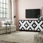 Sanctuary Noir Et Blanc Entertainment Console