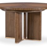 Eleana Round Dining Table with One 20-inch Leaf