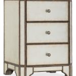 Arabella Mirrored Three-Drawer Nightstand