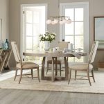 Affinity 48in Round Pedestal Dining Table with 1-18in Leaf