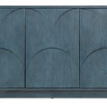 Melange Round Valley Three Door Entertainment Credenza