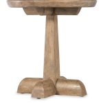 Vineyard Row Round Pedestal End Table