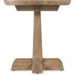 Vineyard Row Round Pedestal End Table