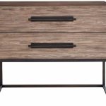 Boulder Metal Base Nightstand
