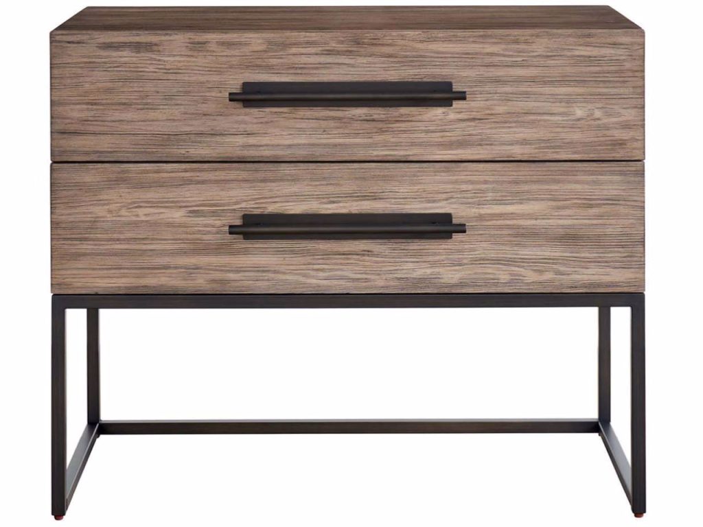 Boulder Metal Base Nightstand