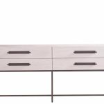 River Rock Metal Base Console
