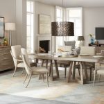 Affinity 78in Rectangle Pedestal Dining Table with 2-18in Leaves
