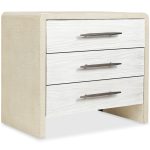 Cascade Three-Drawer Nightstand