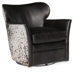 Kato leather Swivel Chair with Salt Pepper HOH