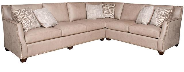 Santiago Leather/Fabric Sectional