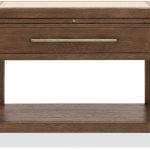 Driftwood One-Drawer Nightstand with Stone