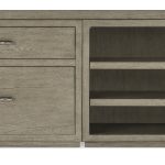 Linville Falls 72" Credenza with Lateral File and Open Desk Cabinet
