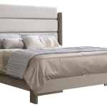 Queen Horizontal Split Panel Upholstered Bed