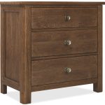 Driftwood Three-Drawer Nightstand