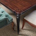 Charleston Rectangle Leg Dining Table w-2-22in Leaves