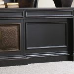 Telluride 76'' Executive Desk withleather Panels