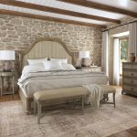 Alfresco Lauro King Panel Bed with Metal