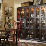 Sanctuary Two-Door Thin Display Cabinet - Ebony