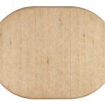 Retreat Pole Rattan Round Dining Table with 1-20in Leaf