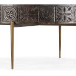Commerce & Market Carved Round Cocktail Table