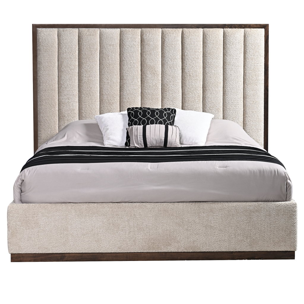 Verrado 1A King Bed with plinth Footboard and Bedrails