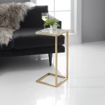 Melange Holmes C-Shaped Accent Table