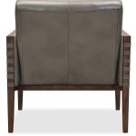 Carverdale leather Club Chair withWood Frame